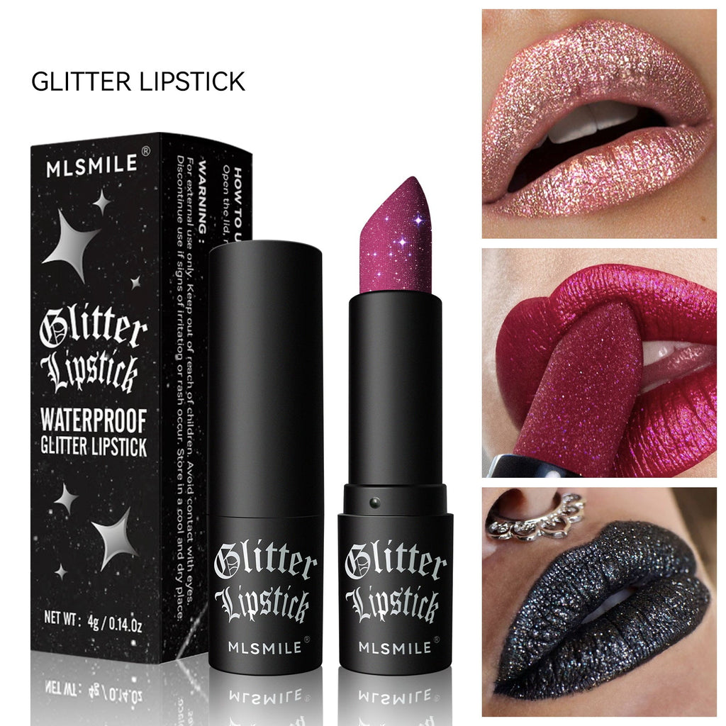 Waterproof Glitter Lipstick